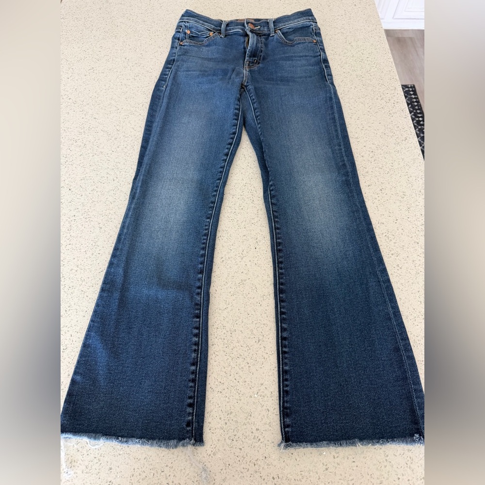MOTHER Dark Blue Outsider Ankle Frey